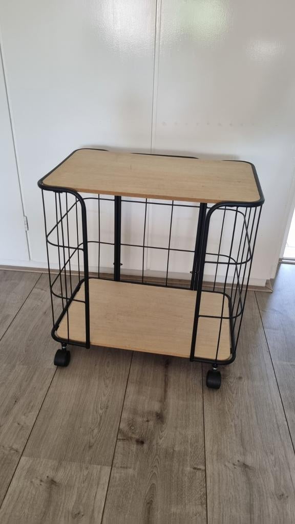 Bijzettafeltje, Huis en Inrichting, Minder dan 55 cm, Rond, Zo goed als nieuw, Ophalen