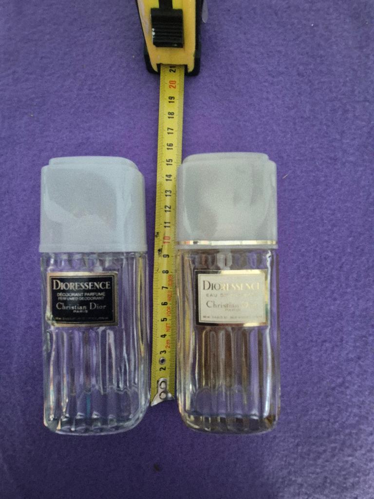 vintage DiorEssence flessen deo en eau de toilette, Ophalen of Verzenden, Gebruikt, Parfumfles