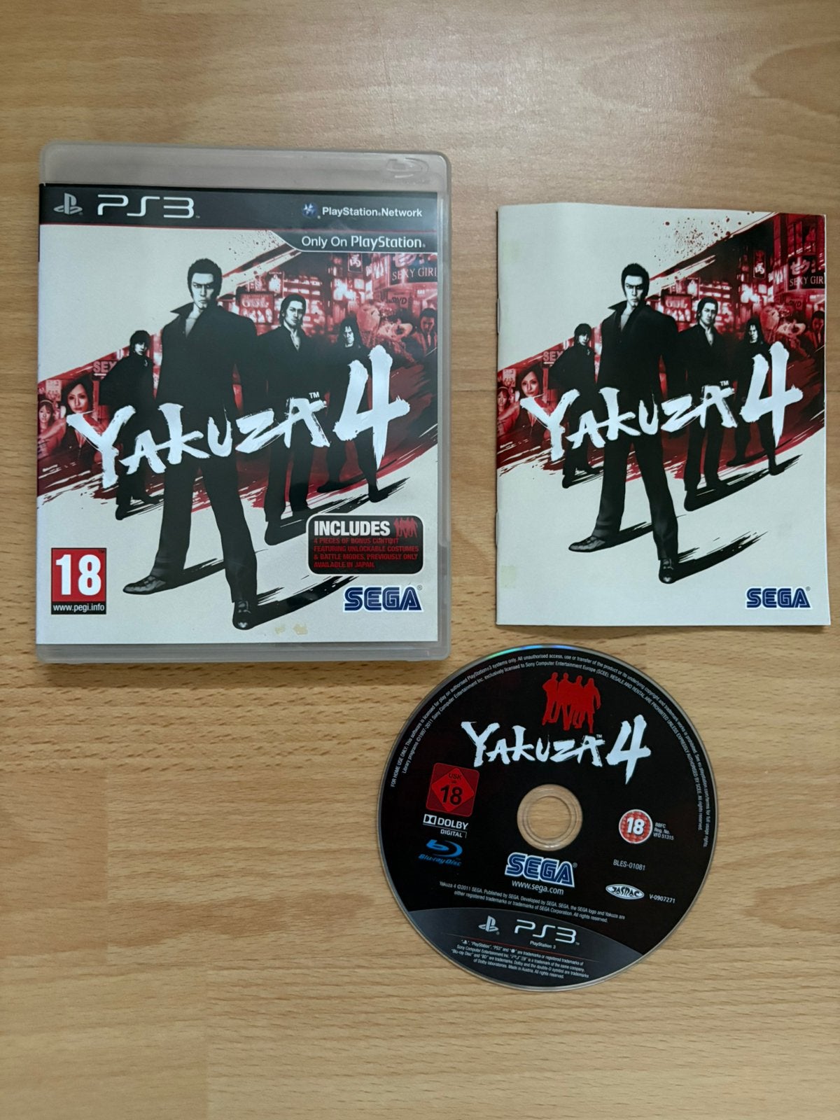 Ps3 Yakuza 4, 1 speler, Ophalen of Verzenden, Zo goed als nieuw, Vanaf 18 jaar