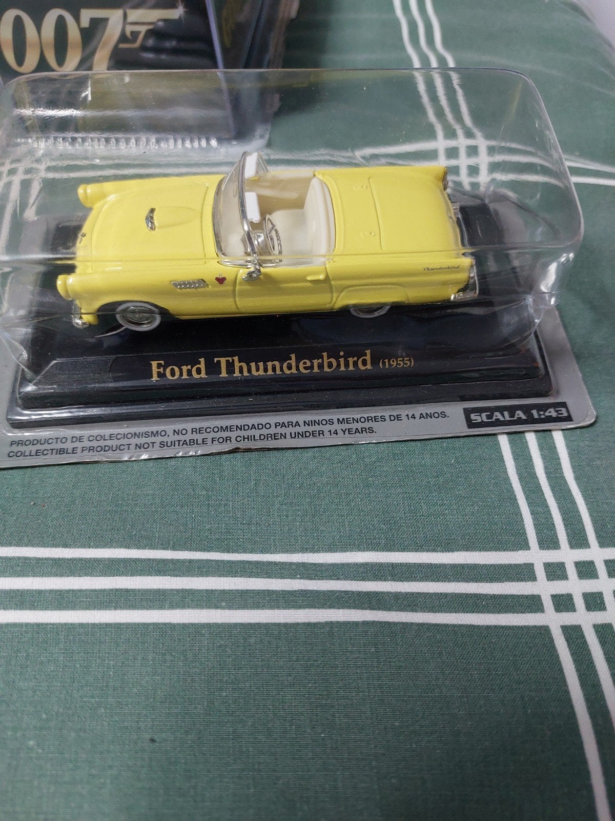 Ford Thunderbird (1955) schaalmodel - Geel, Ophalen of Verzenden, Nieuw, Auto, Overige merken