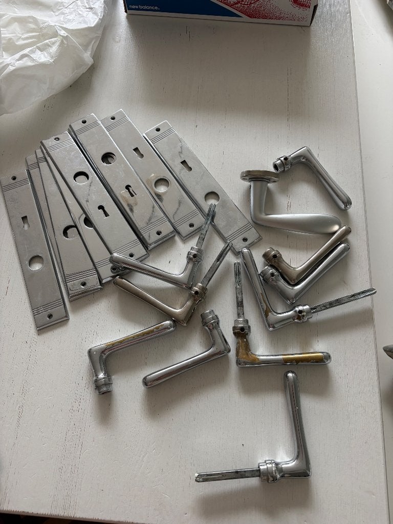 Deurbeslag, Ophalen, Gebruikt, Rvs, Klink of Kruk