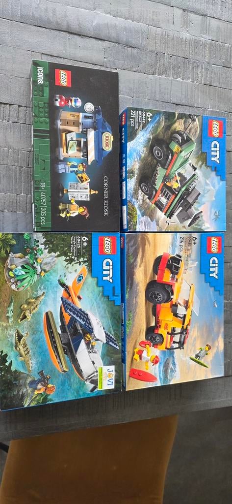 Nieuwe LEGO City en Icons sets - 4 stuks, Kinderen en Baby's, Speelgoed | Duplo en Lego, City, Ongeopend/sealed, Lego, Nieuw