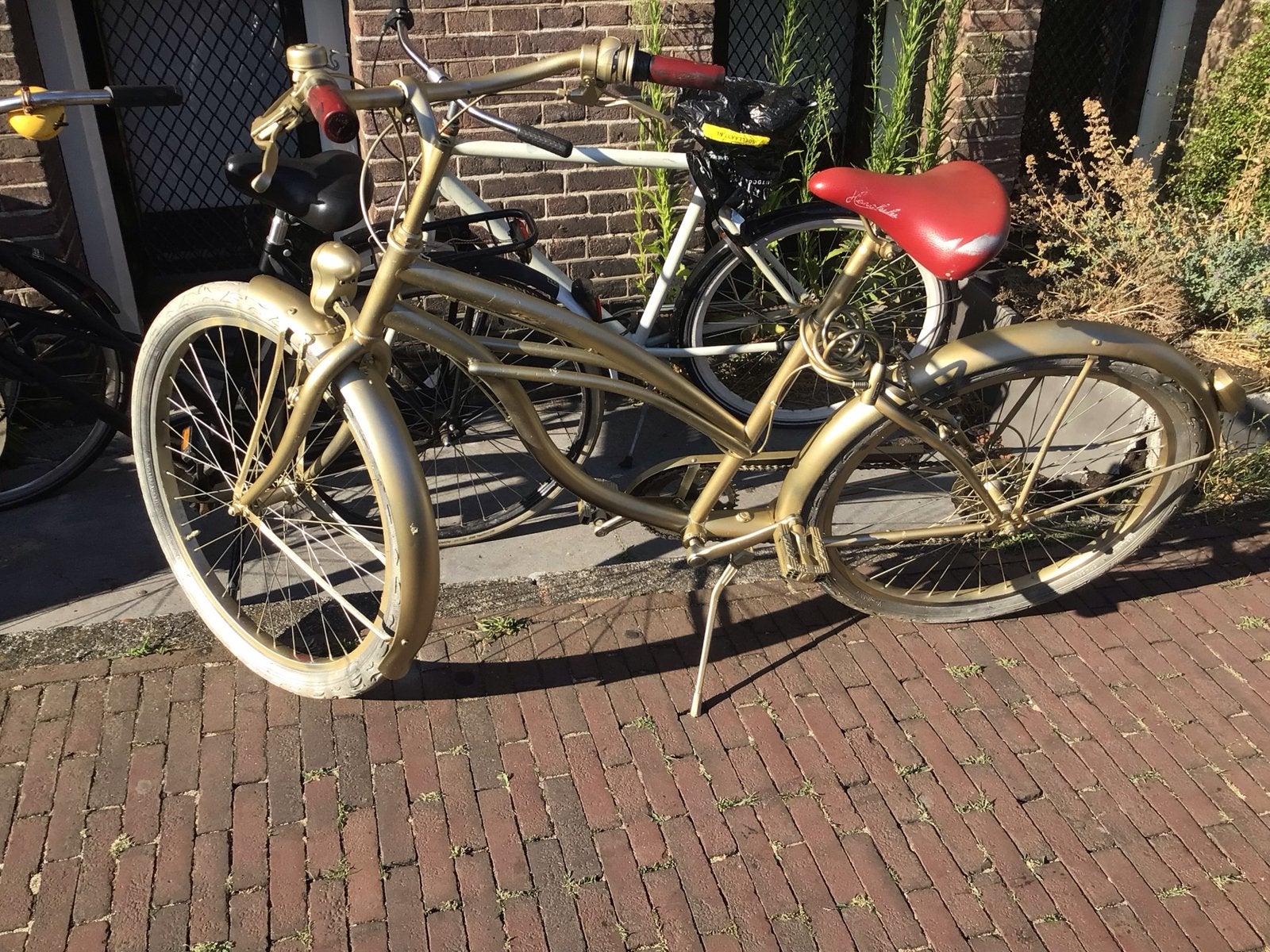 Gouden Sparta fiets met terugtraprem, Ophalen, Sparta, Gebruikt, Velgrem