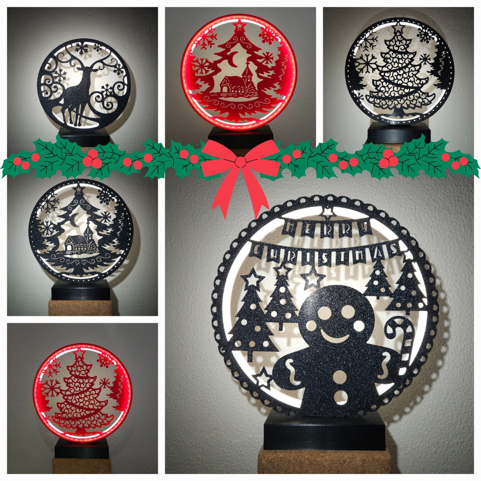 Kerstdecoratie LED-lamp - Sfeervolle Verlichting, Meerkleurig, Nieuw, Kunststof, Ophalen of Verzenden