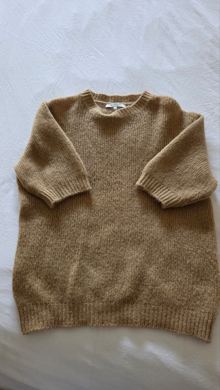 Nukus trui met korte mouw - Zo goed als nieuw - Maat M, Maat 38/40 (M), Bruin, Ophalen of Verzenden, Zo goed als nieuw