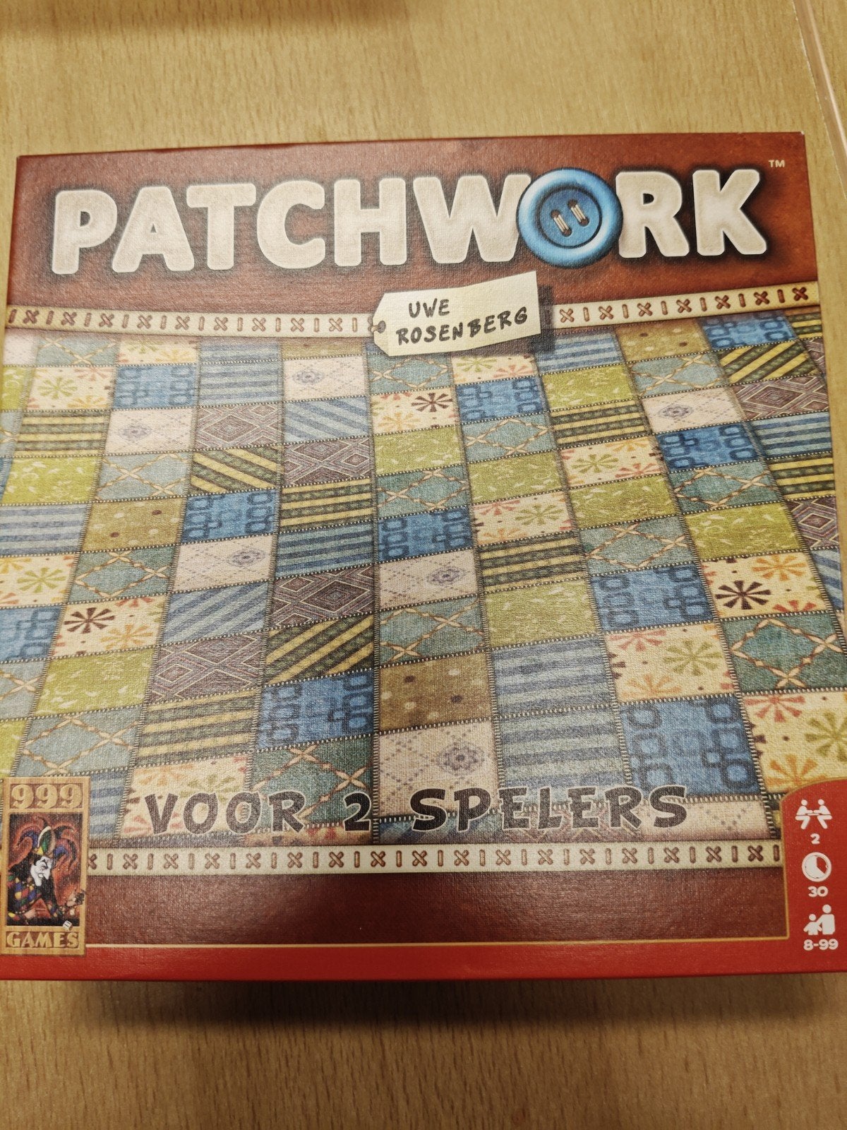 Patchwork 2 speler spel - Zeer goede conditie, Een of twee spelers, Ophalen of Verzenden, Zo goed als nieuw, 999 Games