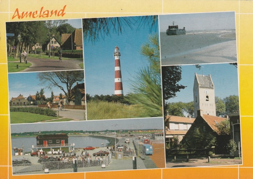 AMELAND  Haven Vuurtoren Veerboot, Verzamelen, Verzenden, 1980 tot heden, Gelopen, Waddeneilanden