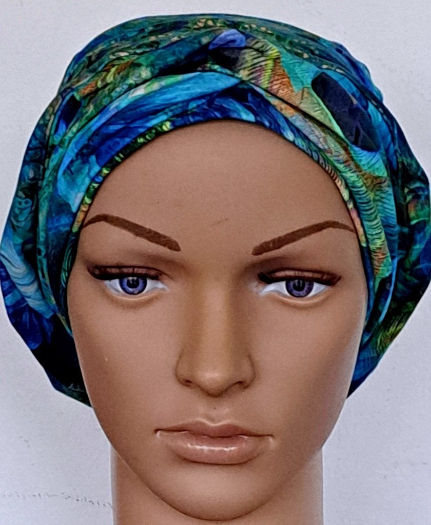 Chemo/haarverlies tricot muts met haarband. no 8., Anna, Maat 42/44 (L), Nieuw, Ophalen of Verzenden