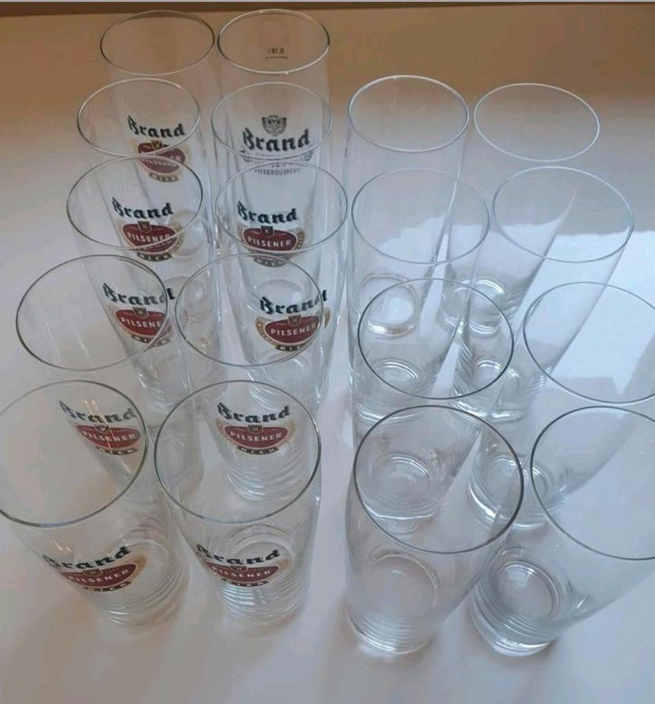 Pakket glazen bier fluitjes wijn drinkglazen, Ophalen, Overige typen