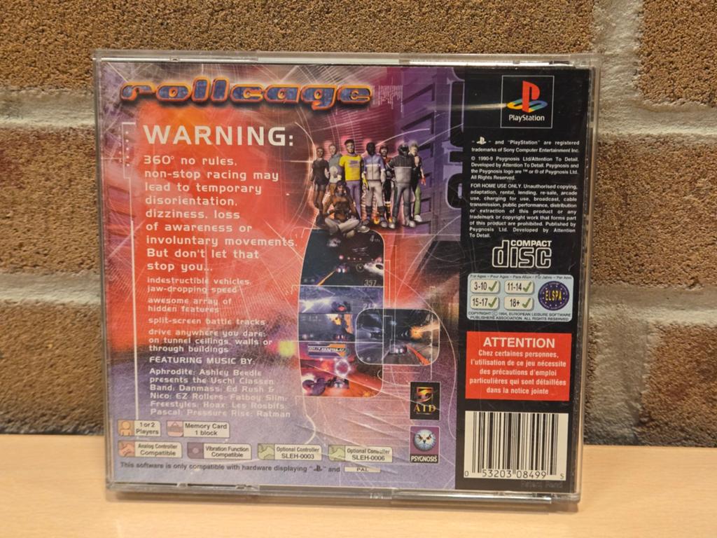 RollCage - Sony PlayStation 1, Hilversum, Gebruikt, Racen en Vliegen, Ophalen of Verzenden