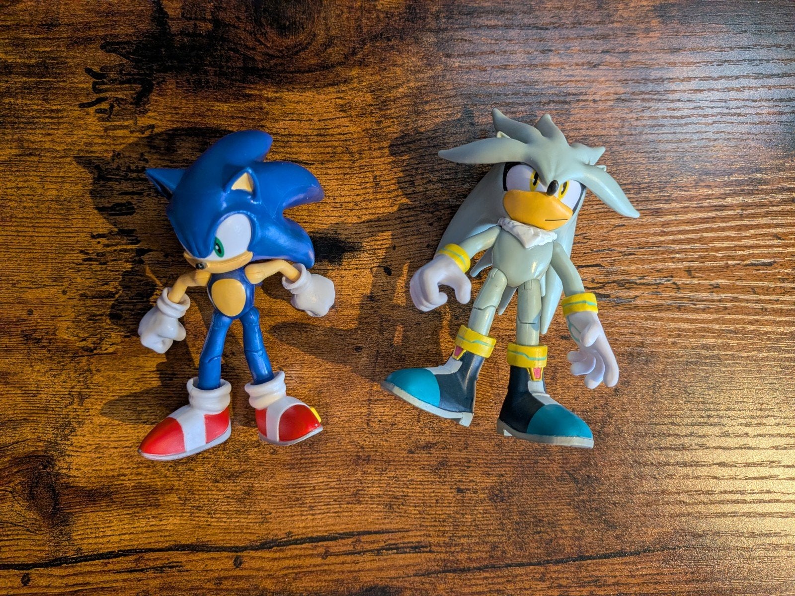 Sonic the Hedgehog en Silver actiefiguren set, Ophalen of Verzenden, Zo goed als nieuw