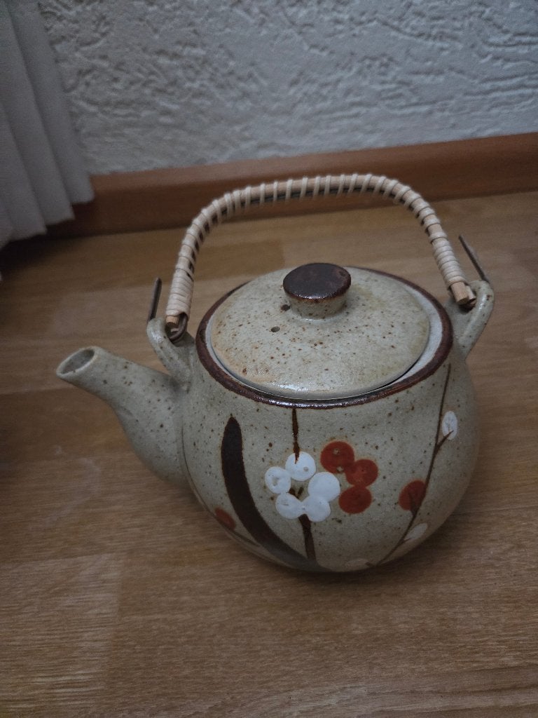 Japans theepotje, vintage, Huis en Inrichting, Keuken | Servies, Zo goed als nieuw, Theepot, Overige stijlen, Keramiek, Ophalen of Verzenden