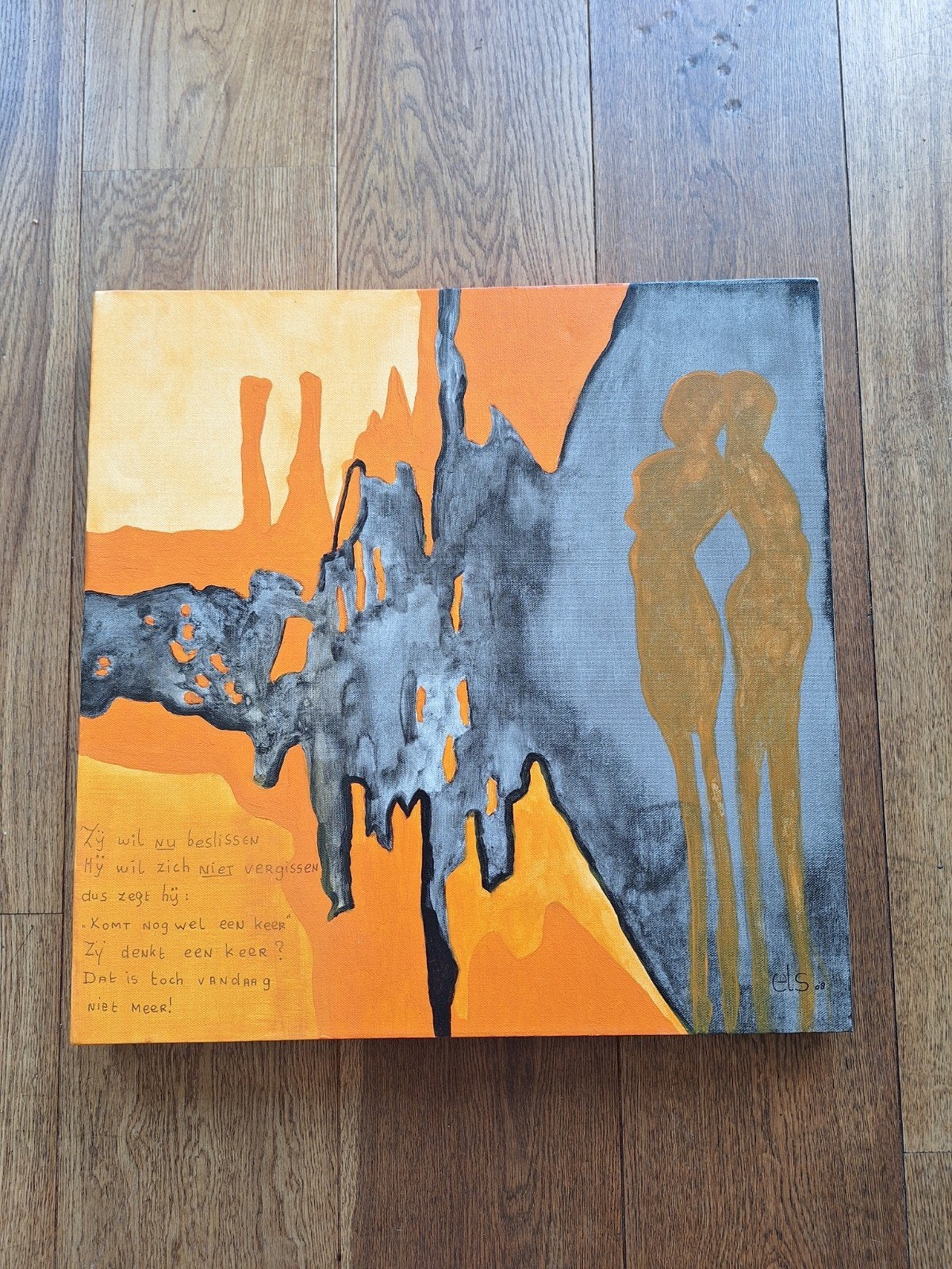 abstract schilderij, Ophalen of Verzenden