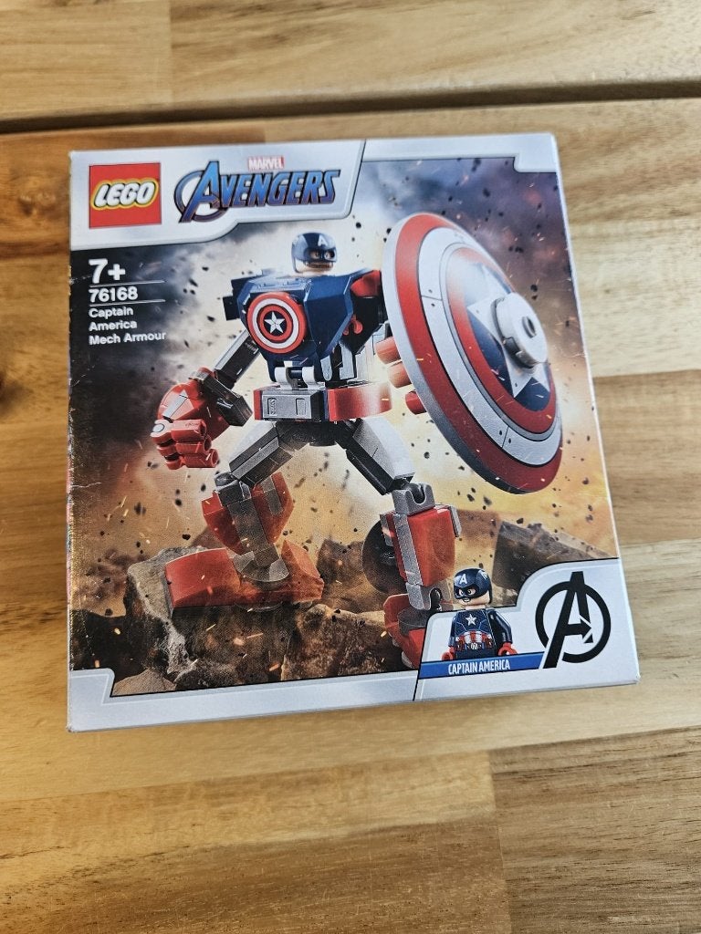 LEGO Marvel Avengers 76168 Captain America mechapantser, Inclusief instructies, Gebruikt, Marvel, Lego