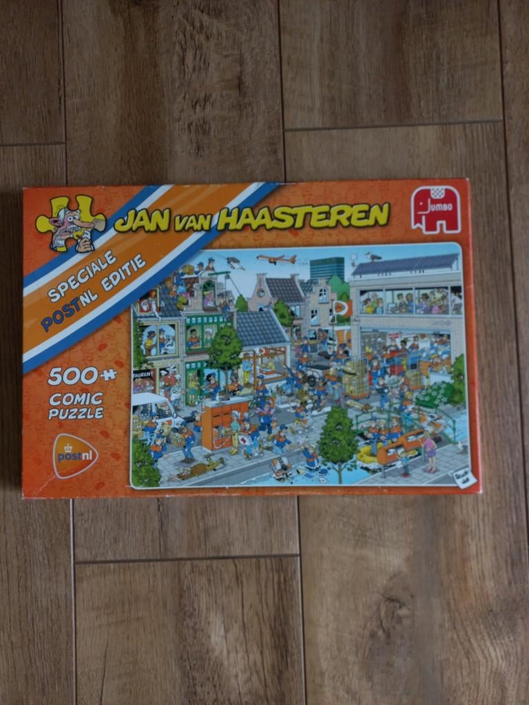 Jan van Haasteren puzzel PostNL., Ophalen of Verzenden, 500 t/m 1500 stukjes, Zo goed als nieuw
