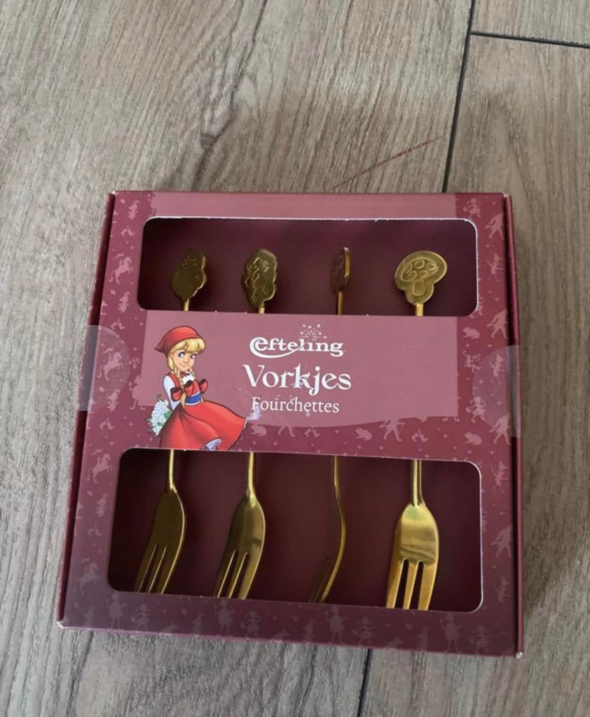Efteling vorkjes ongebruikt in verpakking, Ophalen of Verzenden, Zo goed als nieuw, Button of Speldje