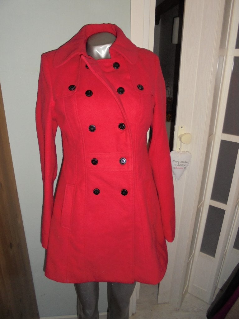 Jane Norman rode peacoat jas maat 36 nieuw, Ophalen of Verzenden, Maat 36 (S), Rood, Nieuw