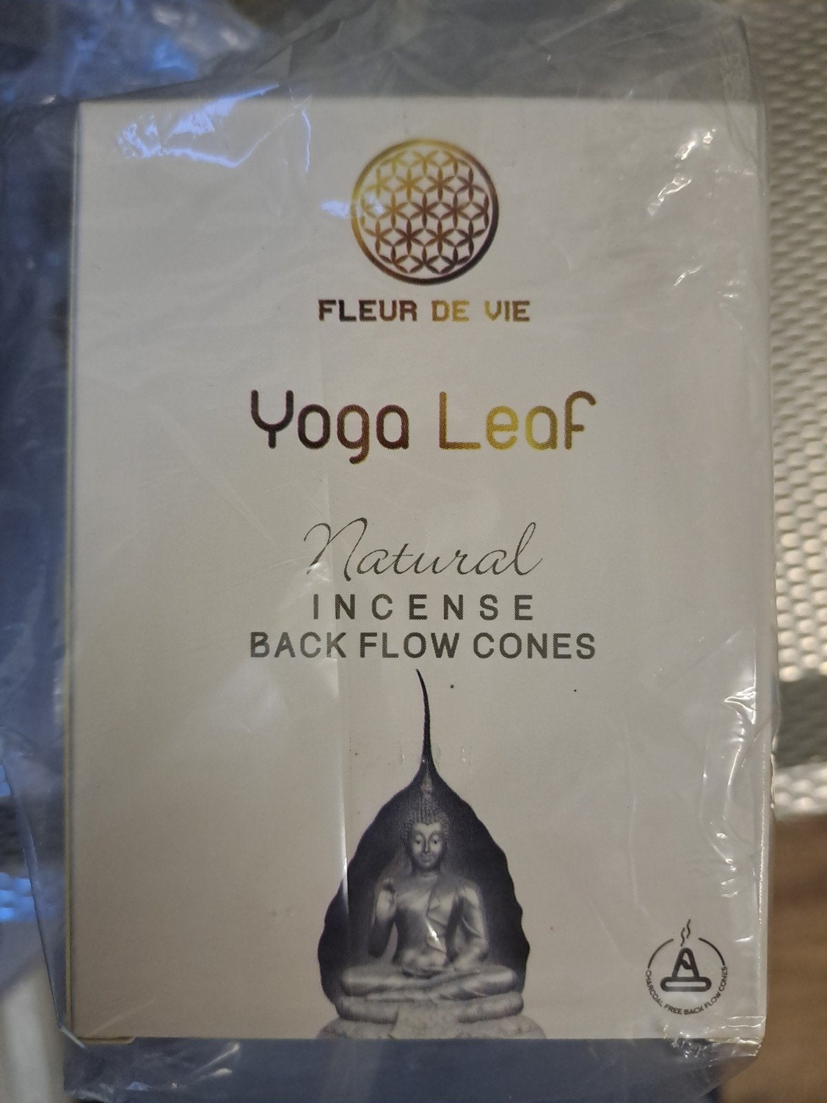 Fleur de Vie Yoga Leaf Natural Incense Back Flow Cones 5x, Huis en Inrichting, Ophalen, Meerkleurig, Nieuw, Oosters