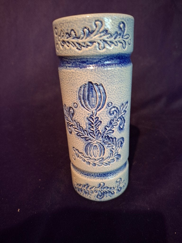 Antieke zoutglazuur kruik met bloemmotief, Ophalen of Verzenden