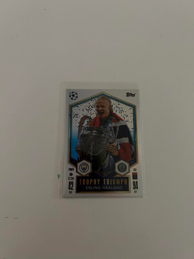 Erling Haaland Topps Match Attax Champions League Kaart, Ophalen of Verzenden, Zo goed als nieuw, Buitenlandse clubs, Spelerskaart