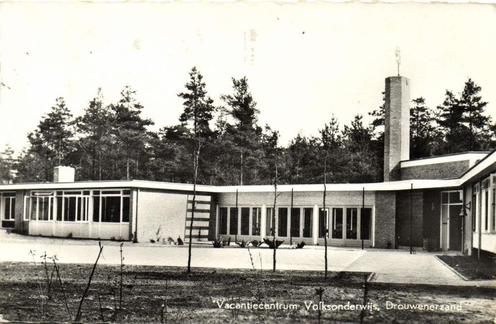 Vacantiecentrum Volksonderwijs, Drouwenerzand - 1962 gelopen, Ophalen of Verzenden, 1960 tot 1980, Gelopen, Drenthe