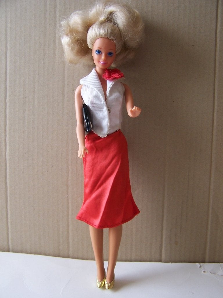 Oude Barbie met panty, Verzamelen, Ophalen of Verzenden, Gebruikt, Pop