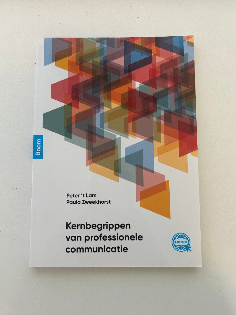Kernbegrippen van professionele communicatie, Ophalen, Boom, HBO, Zo goed als nieuw