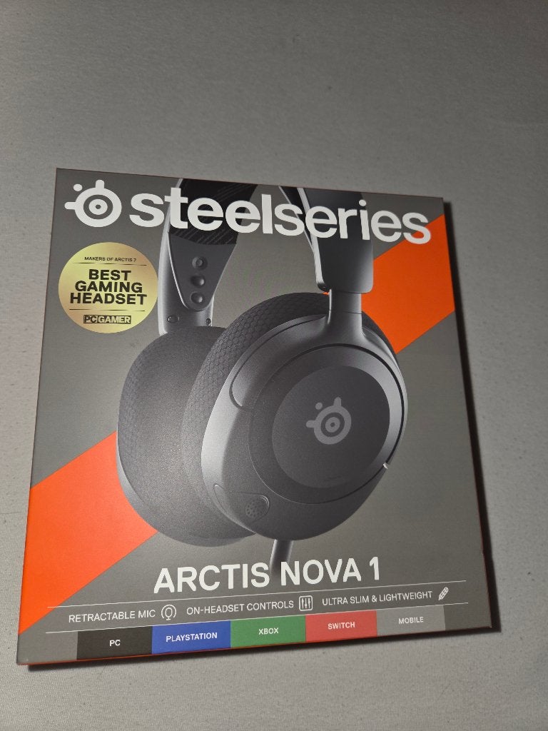 SteelSeries Arctis Nova 1 Gaming Headset, Ophalen, Steelseries, Surround, Zwart