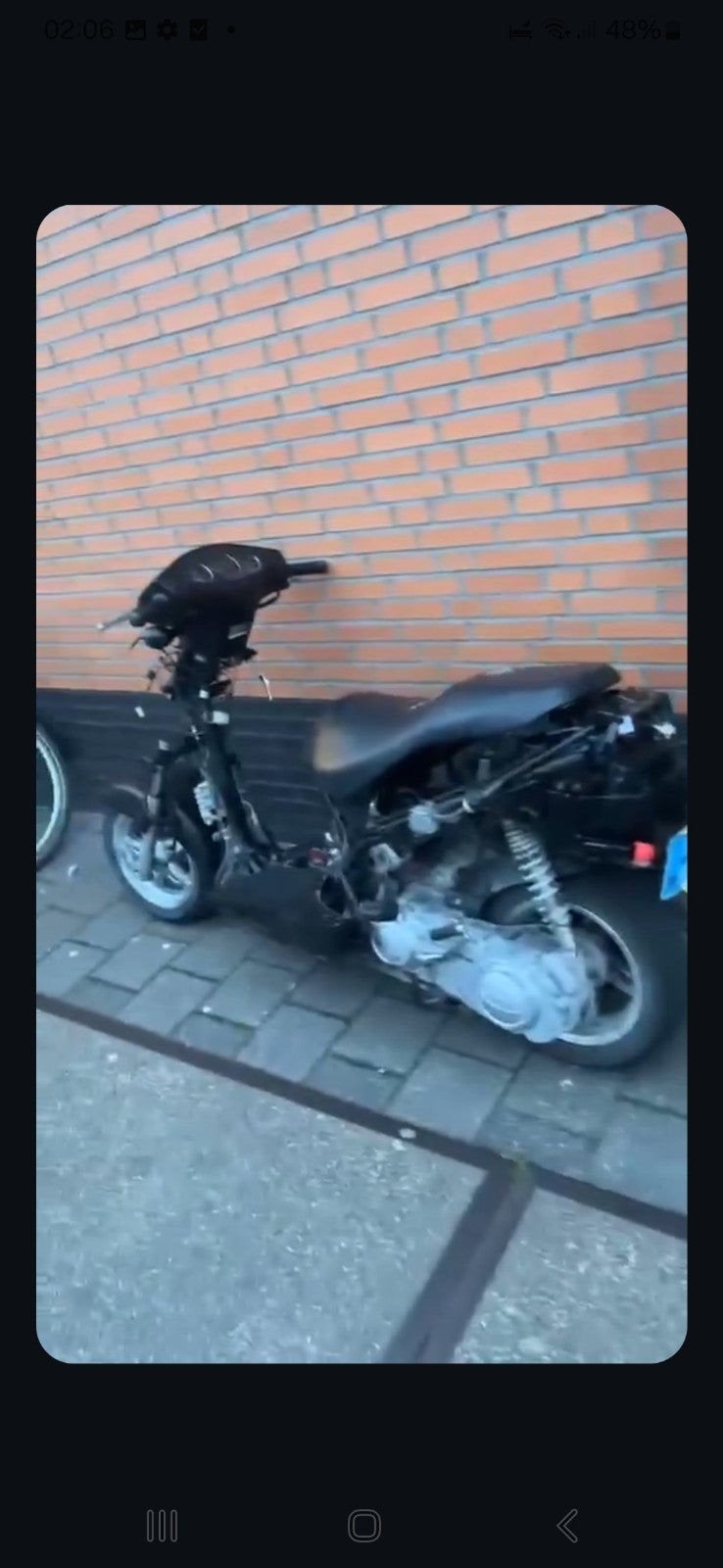 daelim 125 cc motor scooter zonder kappen, Ophalen of Verzenden, Gebruikt, Frame, Piaggio