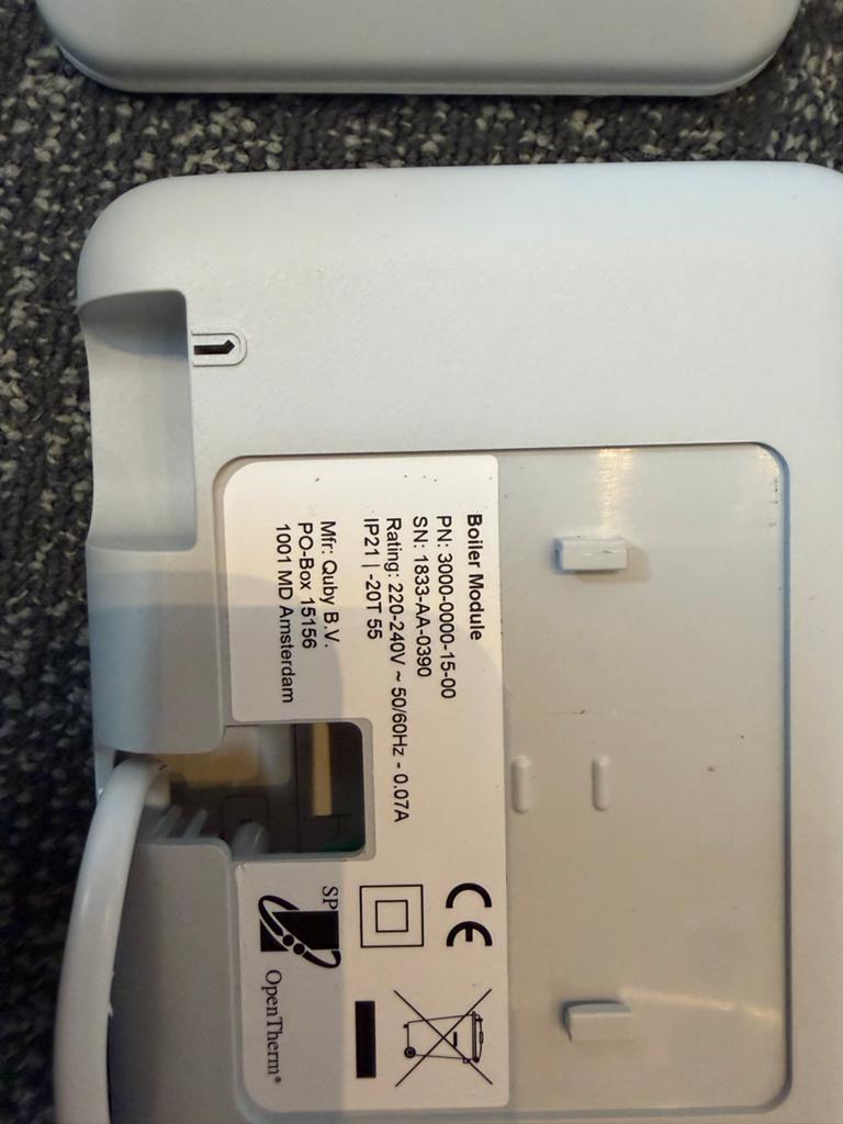 Toon Slimme Thermostaat met Boiler Module geroot, Doe-het-zelf en Verbouw, Thermostaten, Verzenden, Slimme thermostaat, Gebruikt