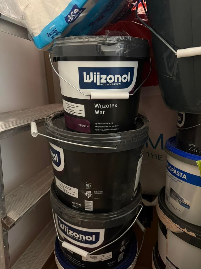 WIJZONOL VERF NIEUW ONGEOPEND, Doe-het-zelf en Verbouw, Verf, Beits en Lak, Ophalen, Beige, Nieuw, Verf