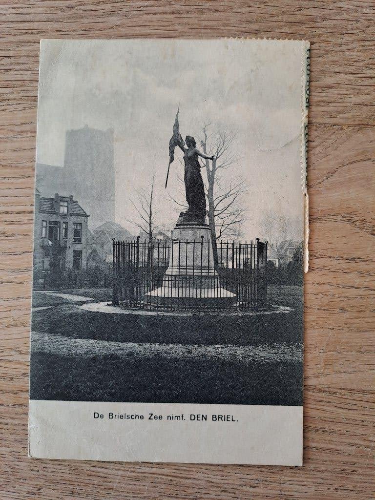DEN BRIEL. BRIELSCHE ZEENIMF. ANSICHT 1924, Ophalen of Verzenden, 1920 tot 1940, Gelopen, Noord-Holland