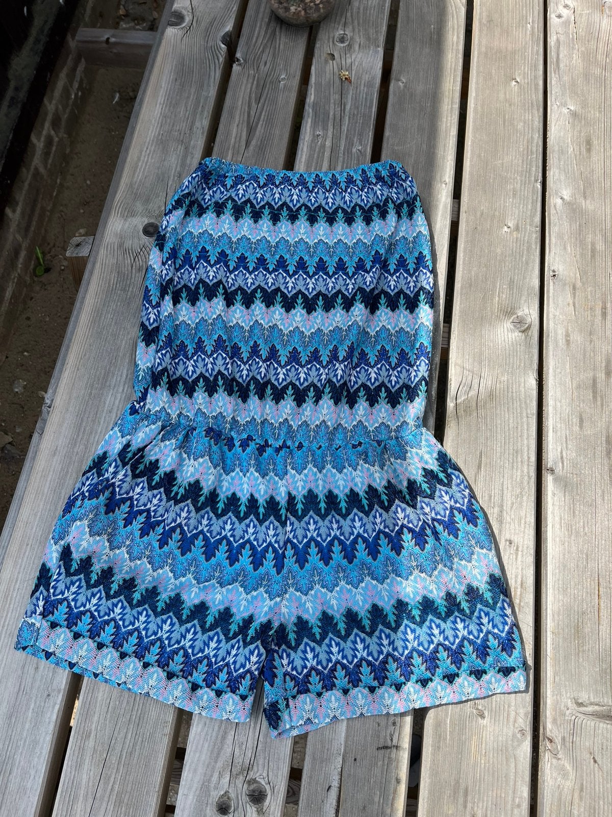 Zomer jumpsuit dames strapless jumpsuit, Ophalen of Verzenden, Zo goed als nieuw, Maat 38/40 (M), Blauw