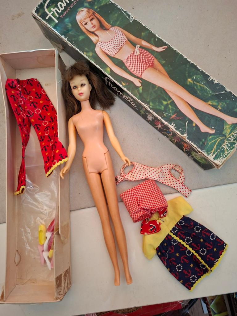 Barbie vintage francie doll poppen mattel speelgoed toys, Verzenden, Fashion Doll