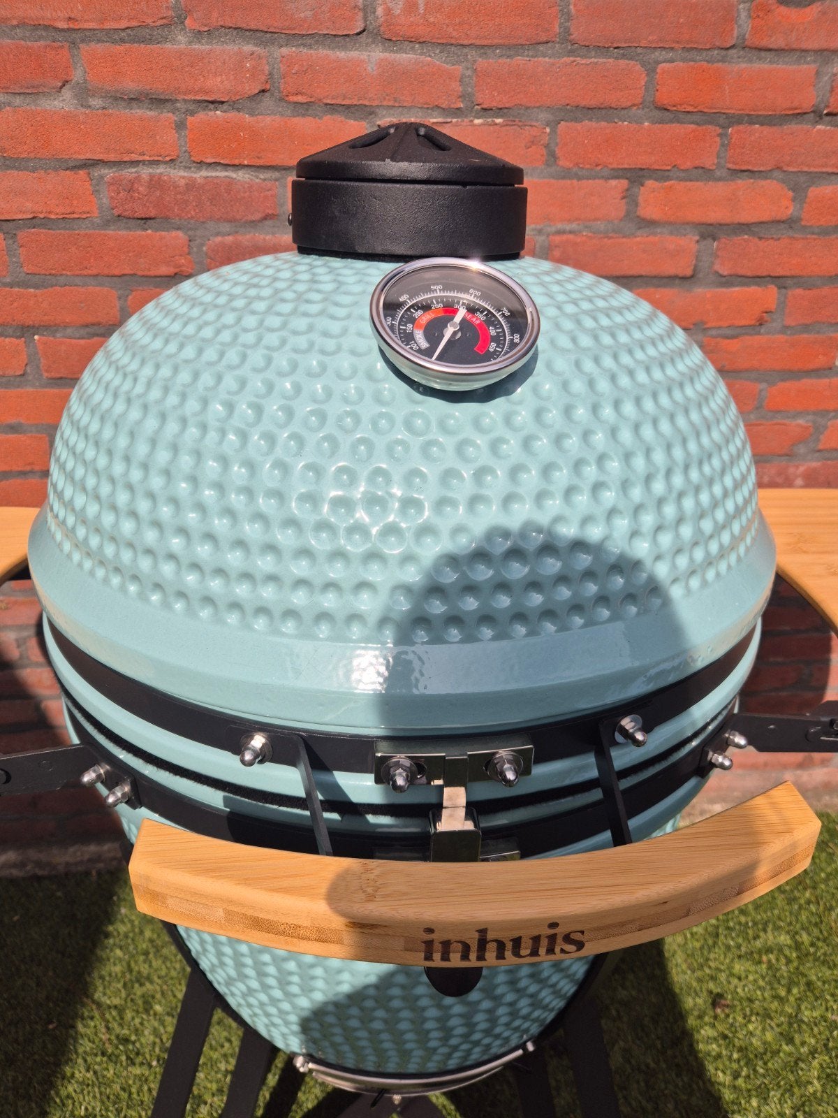 Foto 3 van Nieuwe 21 inch YNNI Kamado BBQ in Cyaan!