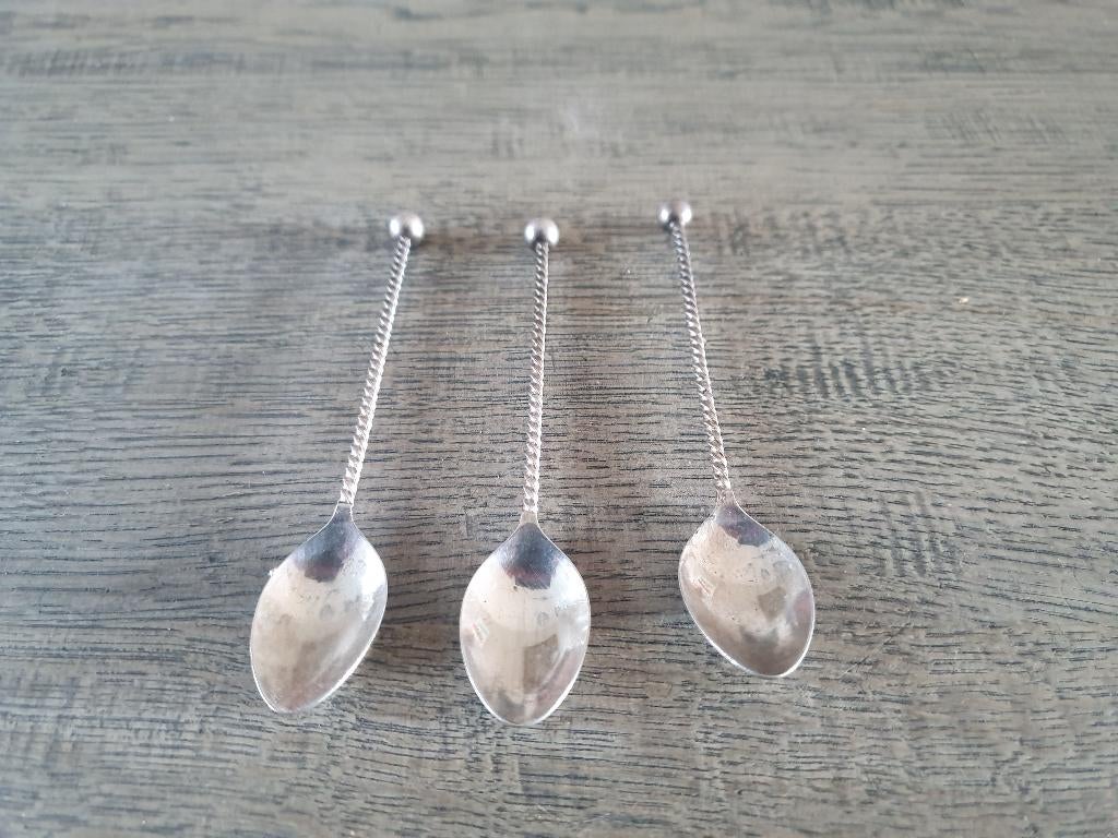 Lepeltje Douwe Egberts 3 stuks, Antiek en Kunst, Antiek | Bestek, Ophalen of Verzenden