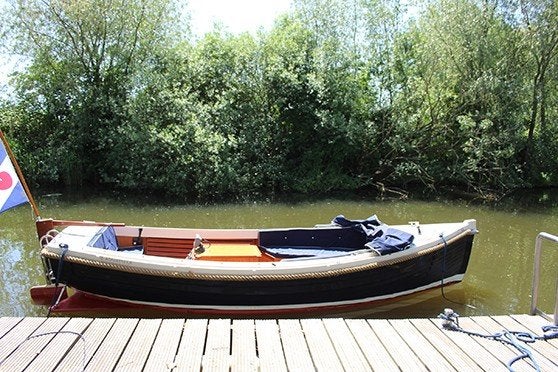 Aquatel spiegelsloep te koop, Watersport en Boten, Sloepen, Gebruikt, Overige typen, Overige merken, Afdekzeil, Anker, Antifouling