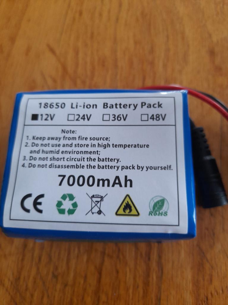18650 Li-ion Accupack 12V 7000mAh, Audio, Tv en Foto, Accu's en Batterijen, Ophalen, Nieuw