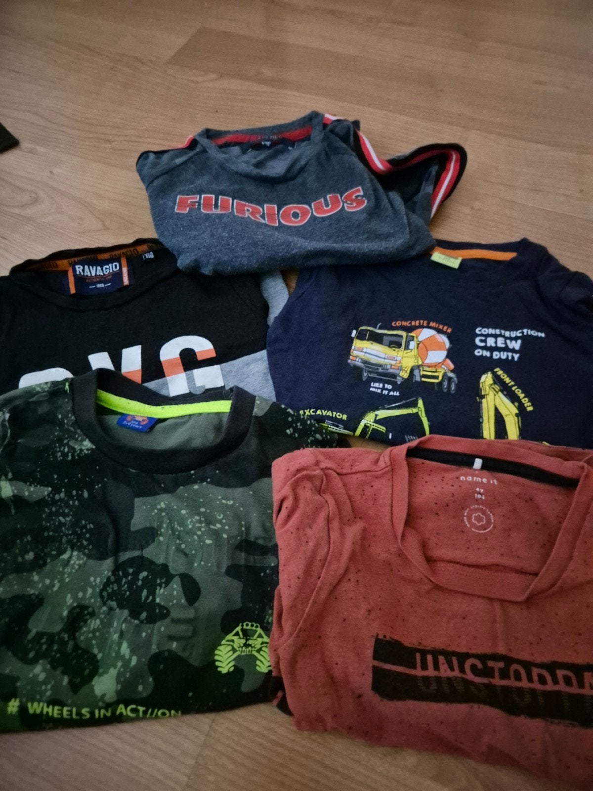 Jongenskleding pakket - 5 T-shirts maat 104, Ophalen of Verzenden, Gebruikt, Diverse merken, Jongen