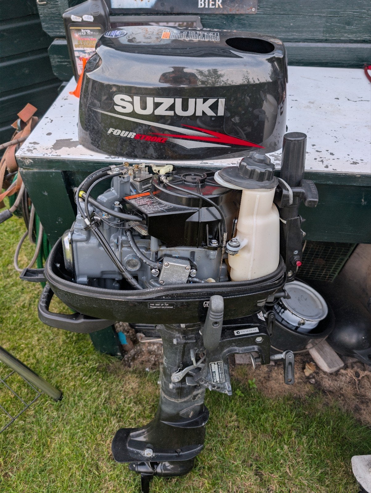 Zusuki DF5 Buitenboordmotor 5 PK 4 Takt (2015) incl. tank, Ophalen, Gebruikt, Motor en Techniek