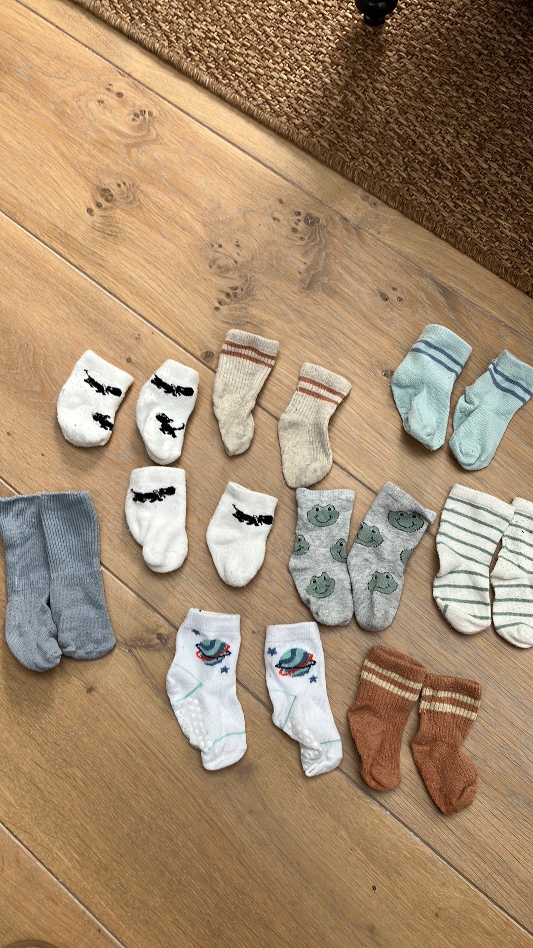9 setjes babysokken t/m mt 74, Jongetje of Meisje, Ophalen of Verzenden, Zo goed als nieuw, Sokjes