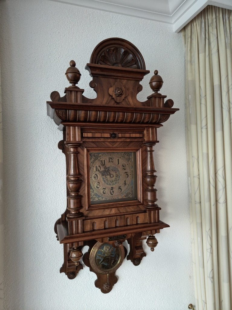 Prachtige Antieke Wandklok - Zeer Goede Staat, Ophalen