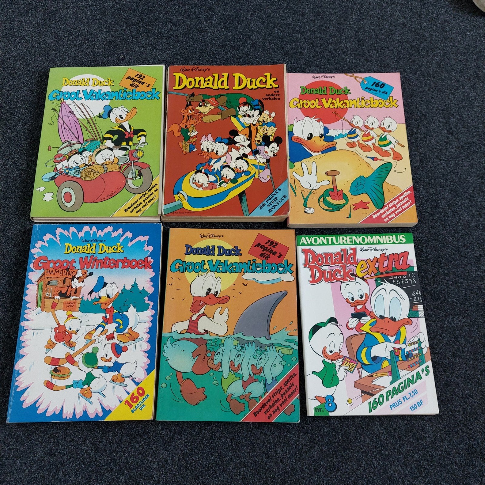Donald Duck Vakantieboeken en Winterboek - 6 stuks, Boeken, Meerdere stripboeken, Ophalen of Verzenden, Gelezen