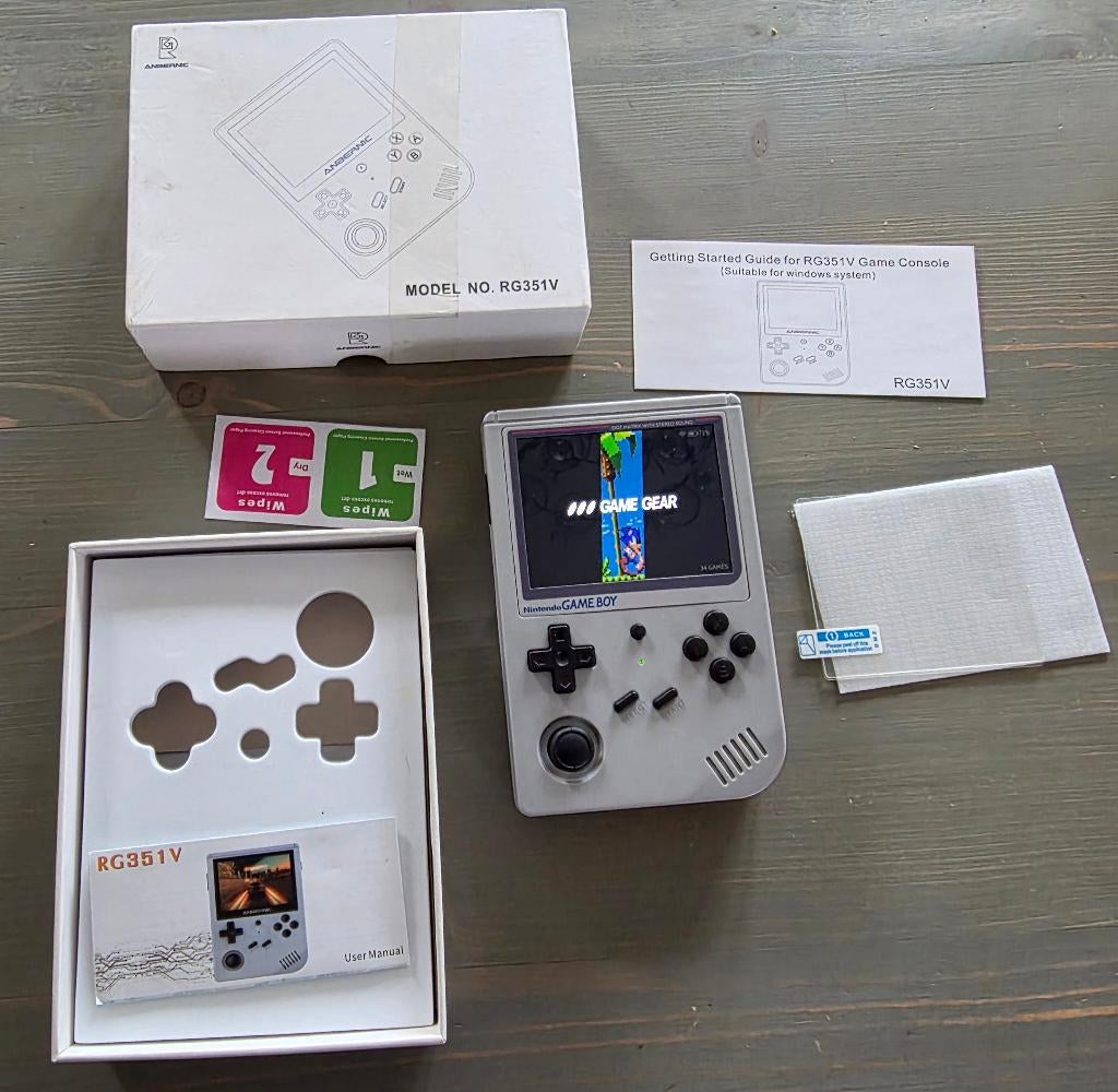 Anbernic RG351V - 64 GB, originele doos, compleet, Spelcomputers en Games, Spelcomputers | Overige, Ophalen of Verzenden, Anbernic