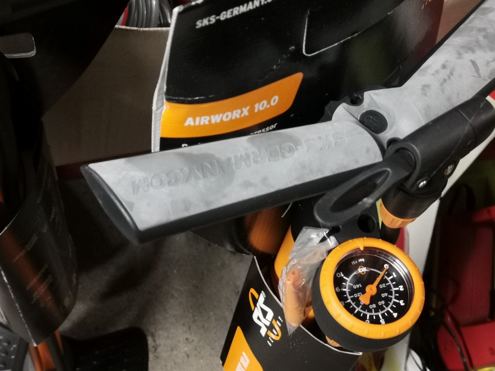 OUTLET‼️ Sks AIRWORX 10.0 - Performance fiets vloer pomp, Nieuw, SKS, Ophalen of Verzenden, Drukmeter