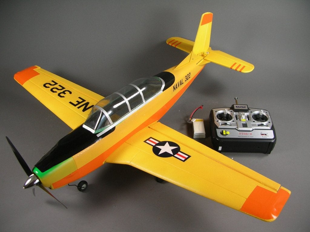 Snelle RC T-34 Mentorn Brushless 4 Kanaal - SW 880mm - 450g, Ophalen of Verzenden, Nieuw, Elektro, RTF (Ready to Fly)
