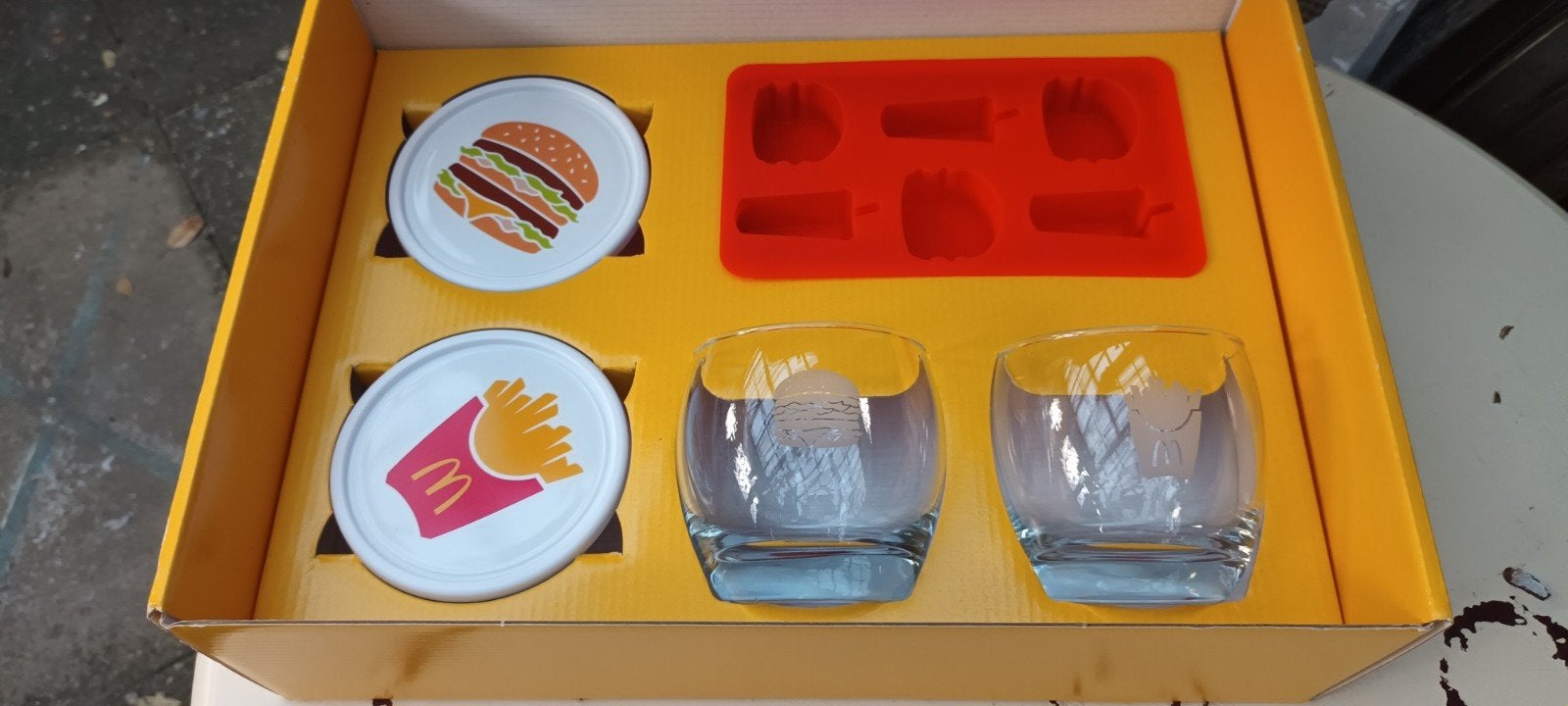 Mc Donalds zomers DRINKSETJE glas, onderzetter, ijsblokjes, Verzamelen, Ophalen of Verzenden, Nieuw, Gebruiksvoorwerp