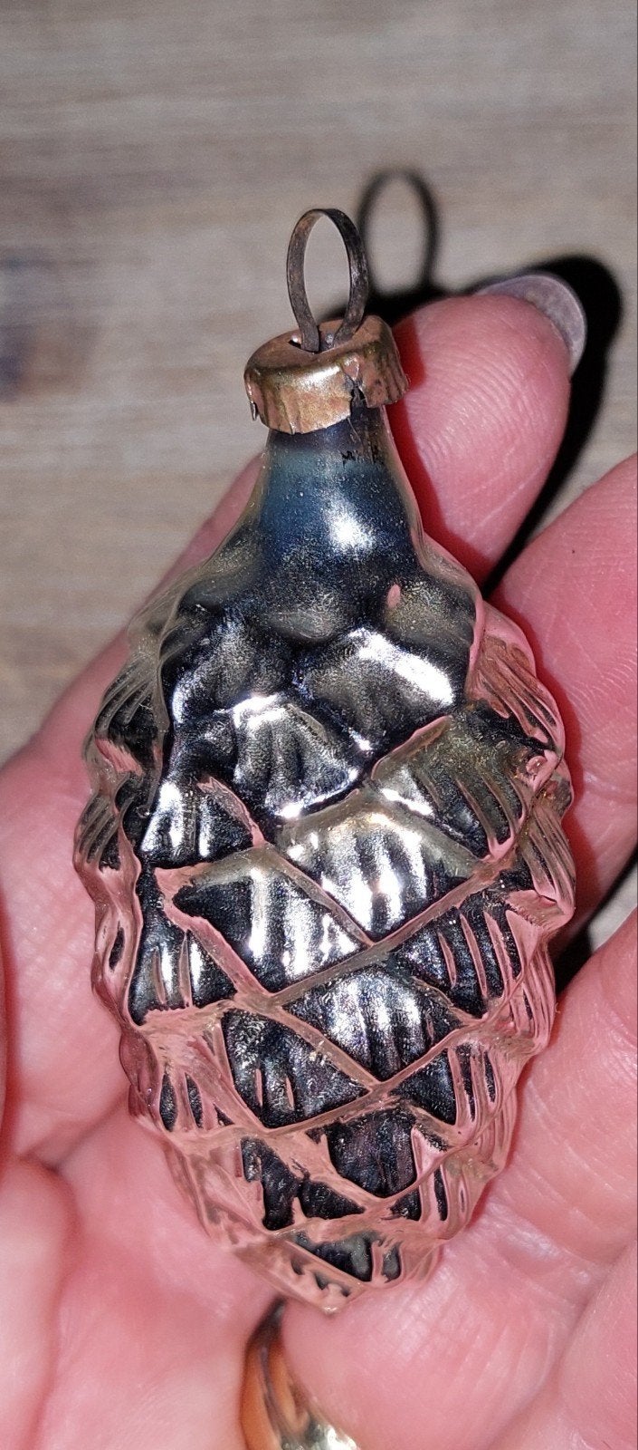 antieke Kerstbal dennenappel, Diversen, Ophalen of Verzenden