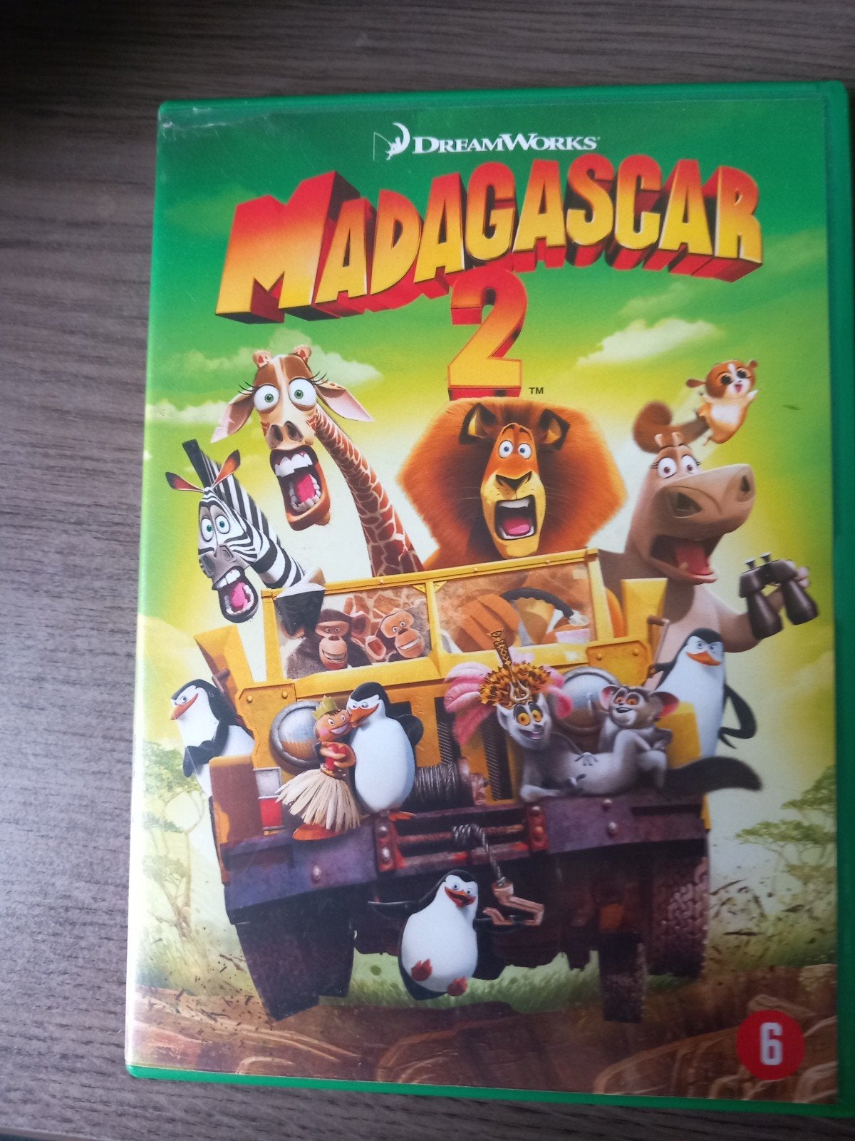 Madagascar 2 DVD - Animatie Film, Cd's en Dvd's, Dvd's | Kinderen en Jeugd, Gebruikt, Ophalen of Verzenden, Komedie, Vanaf 6 jaar