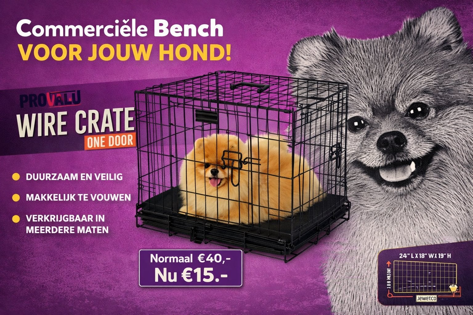 Bench voor kleine huisdieren. Nieuw in doos!, Dieren en Toebehoren, Hondenbenches, Ophalen, Nieuw